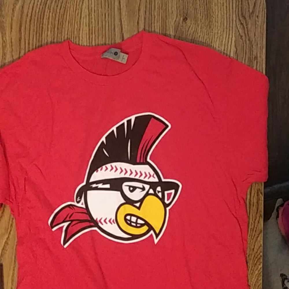 Red baseball shirt